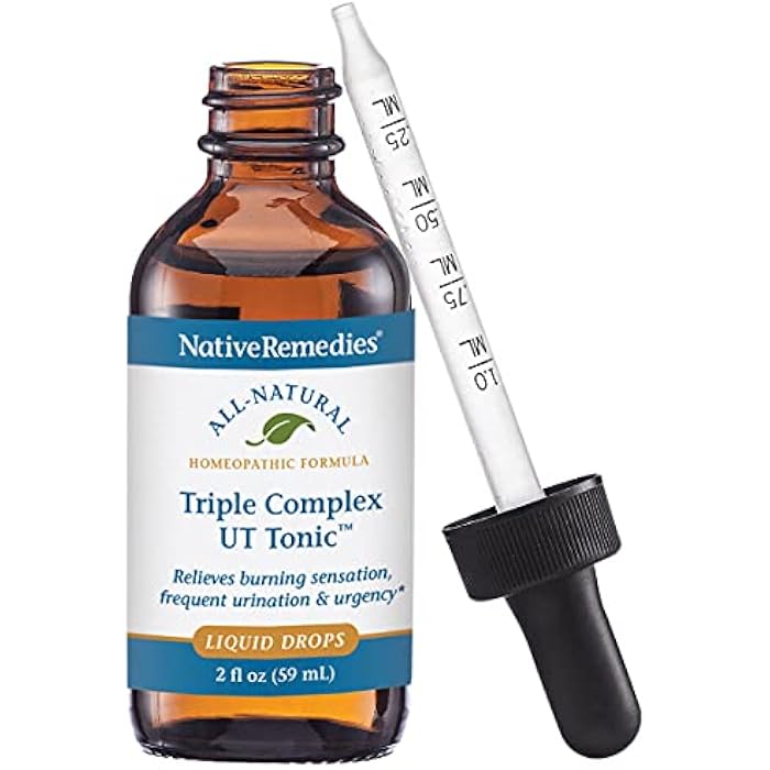 Native Remedies Triple Complex UT Tonic - Natural Homeopathic Formula to | Relieve Bladder Irritation, Burning Sensation, Frequent Urination and Urgency - 59 mL - Image 2