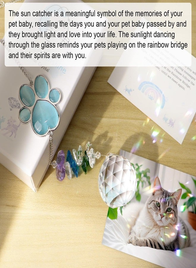 Mardili Dog Memorial Gifts for Loss of Dog,Thoughtful Dogs and Cats Remembrance Sun Catcher for Car/Window Hanging Ornament, Pet Memorial Gifts for Dogs/Cats,Pet Memorial Suncatcher - Image 4