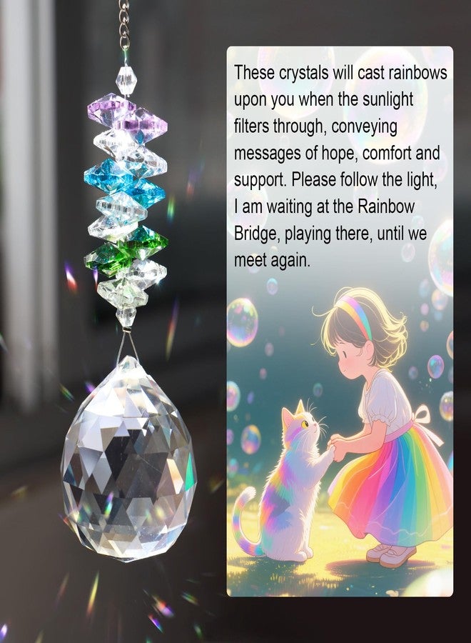 Mardili Dog Memorial Gifts for Loss of Dog,Thoughtful Dogs and Cats Remembrance Sun Catcher for Car/Window Hanging Ornament, Pet Memorial Gifts for Dogs/Cats,Pet Memorial Suncatcher - Image 5