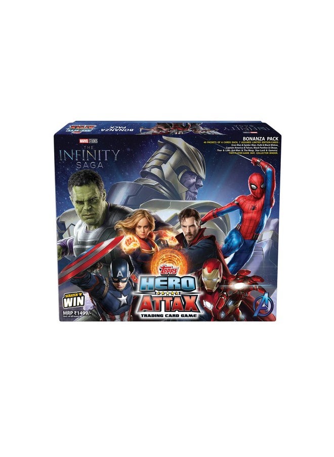 Topps Topps Marvel Hero Attax 2021 TCG Collection (Bonanza Pack) I Themed Playing Cards I Marvel Trading Cards | Marvel Cards | Marvel Playing Cards | Avengers Playing Cards | Avengers Cards  - Image 1
