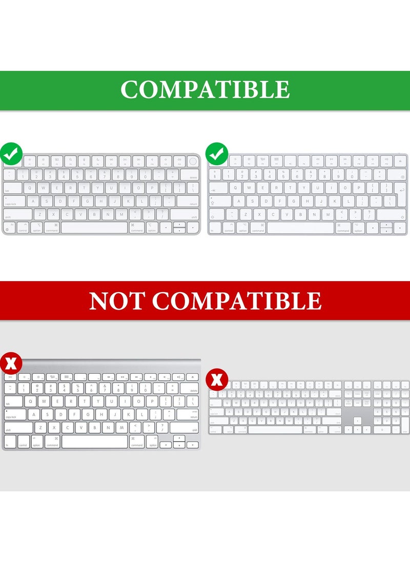 erorex - Keyboard Carrying Case, Hard Shell Protective Travel Bag, Compatible with Apple Magic Keyboard, Apple Magic Keyboard and Apple Magic Mouse Combo Case (Light Gray) - Image 1