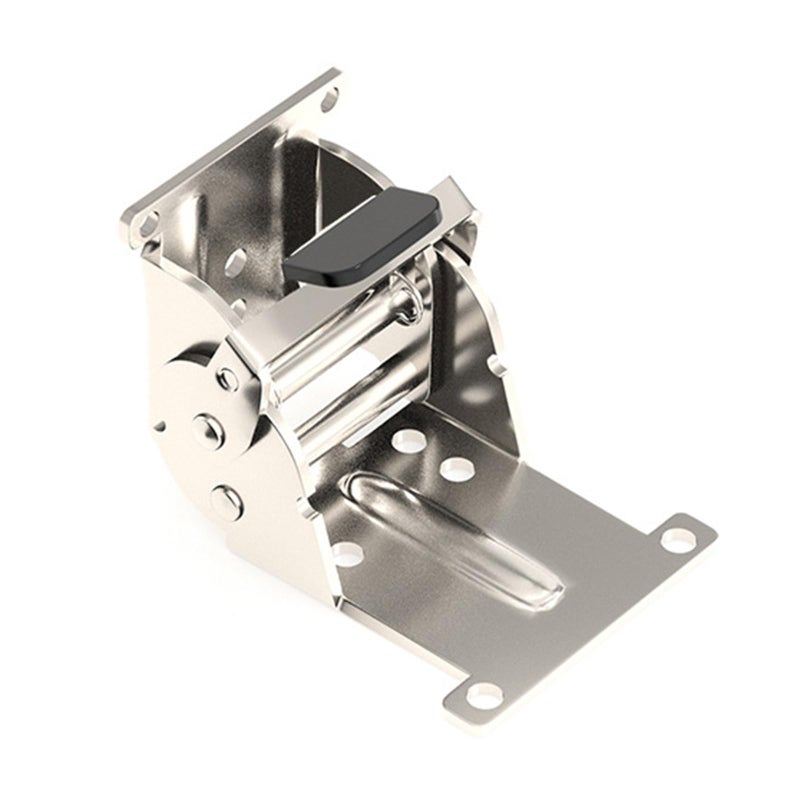 Silver Locking Folding Hinge 90 Degree Foldable Leg Bracket For Table Bed Sofa Workbench - Image 2