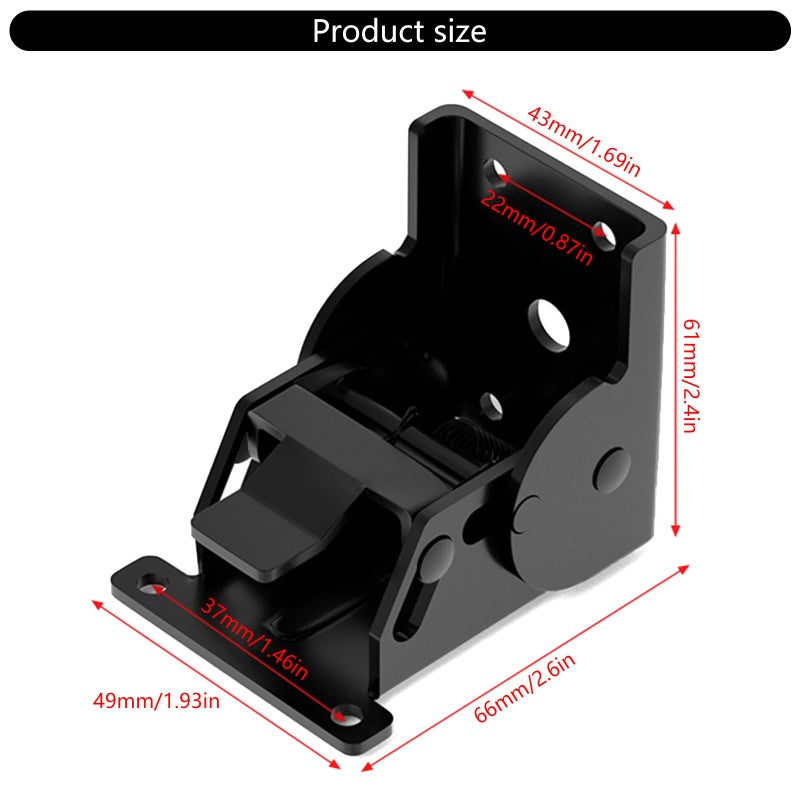 Silver Locking Folding Hinge 90 Degree Foldable Leg Bracket For Table Bed Sofa Workbench - Image 4