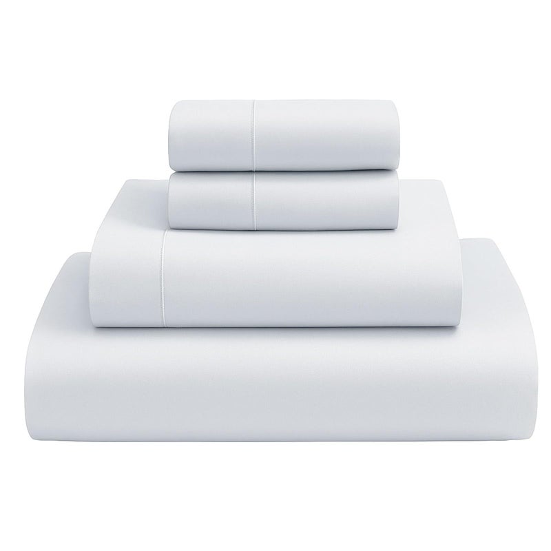 MyGiza Sheets100 Certified Giza Egyptian Cotton SheetsFull Size Giza Cotton Sheets Set to Fit Upto 15 Inches Deep Mattress 4 Pcs White