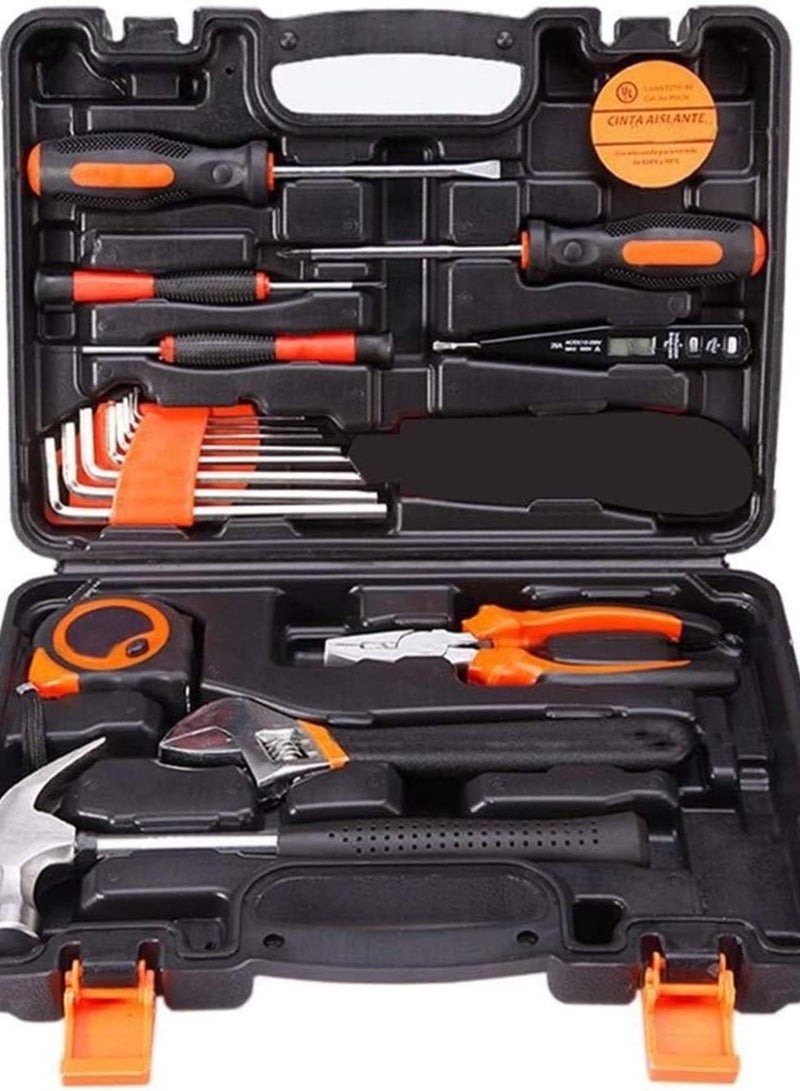 GGOOT 19 In 1 Precision Hardware Kit Household Hand Tool Set Screwdriver Wrench Hammer Plier Auto Repair Woodwork Tool - Image 1
