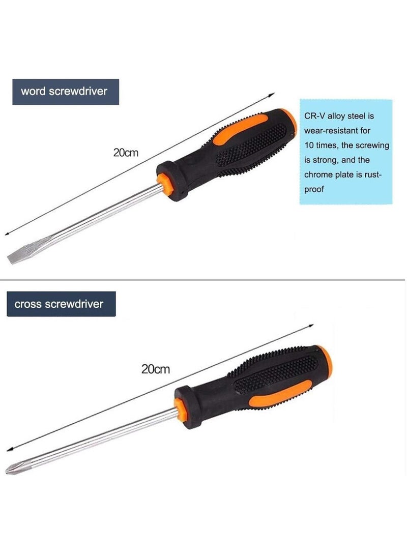 GGOOT 19 In 1 Precision Hardware Kit Household Hand Tool Set Screwdriver Wrench Hammer Plier Auto Repair Woodwork Tool - Image 5