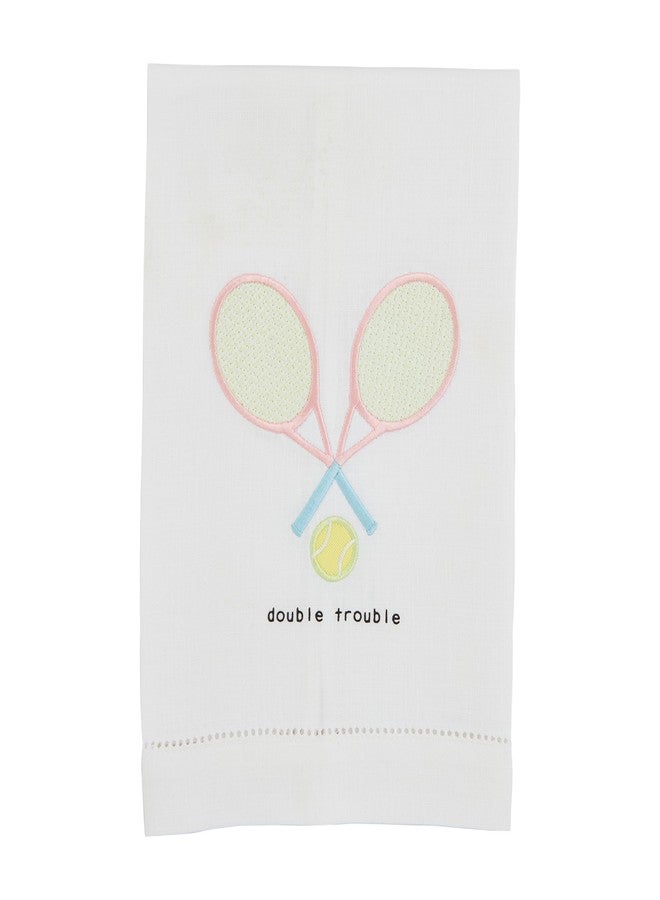 Mud Pie Double Trouble Tennis Towel; 21" x 14"