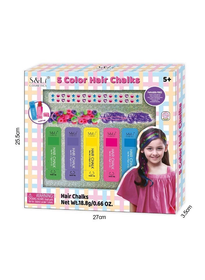 Stem Swirl Up 5 Hair Chalk Color Set – 5+ Ages – Paraben Free – For Girls - Image 2