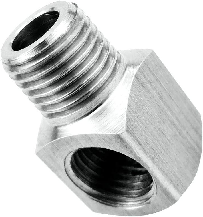beduan Stainless Steel Cast Pipe Fittings, 90 Degree Barstock Street Elbow, 1/4" NPT Male x 1/4" NPT Female, Water Fuel Air - Image 3