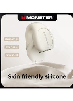 Monster MONSTER Wireless Bluetooth Headset Semi-in-Ear Music Game Headset Bluetooth 5.2 White  - Image 2