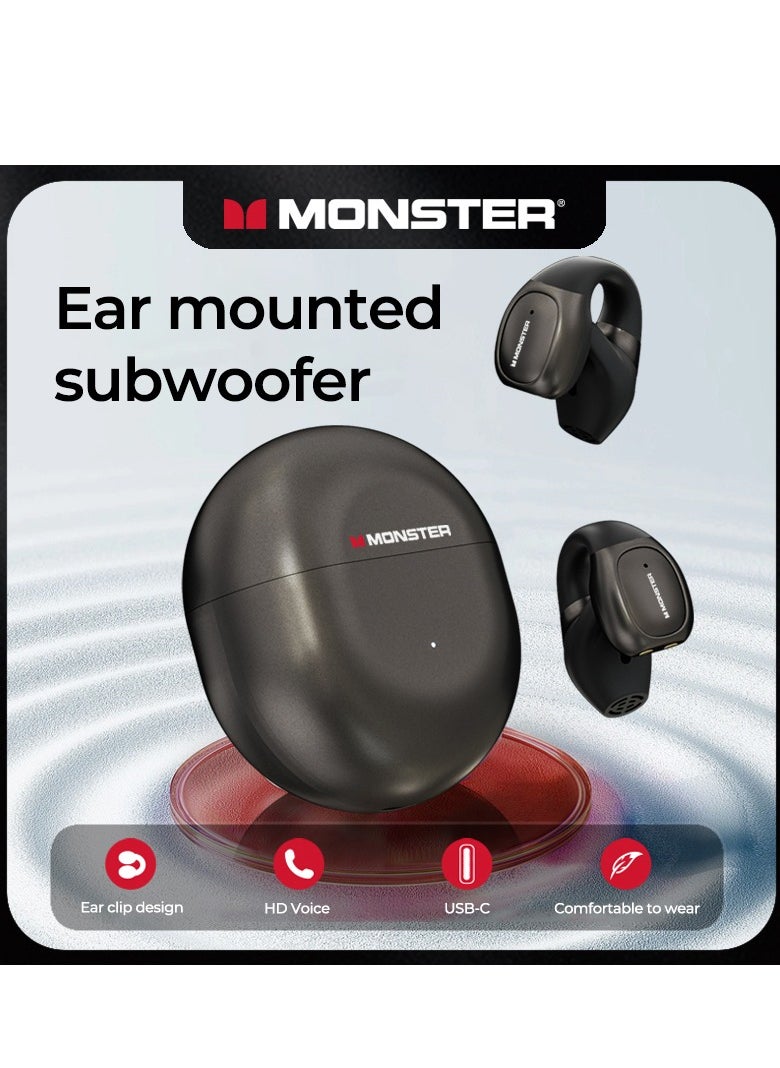 Monster MONSTER Wireless Bluetooth Headset Semi-in-Ear Music Game Headset Bluetooth 5.2 White  - Image 5