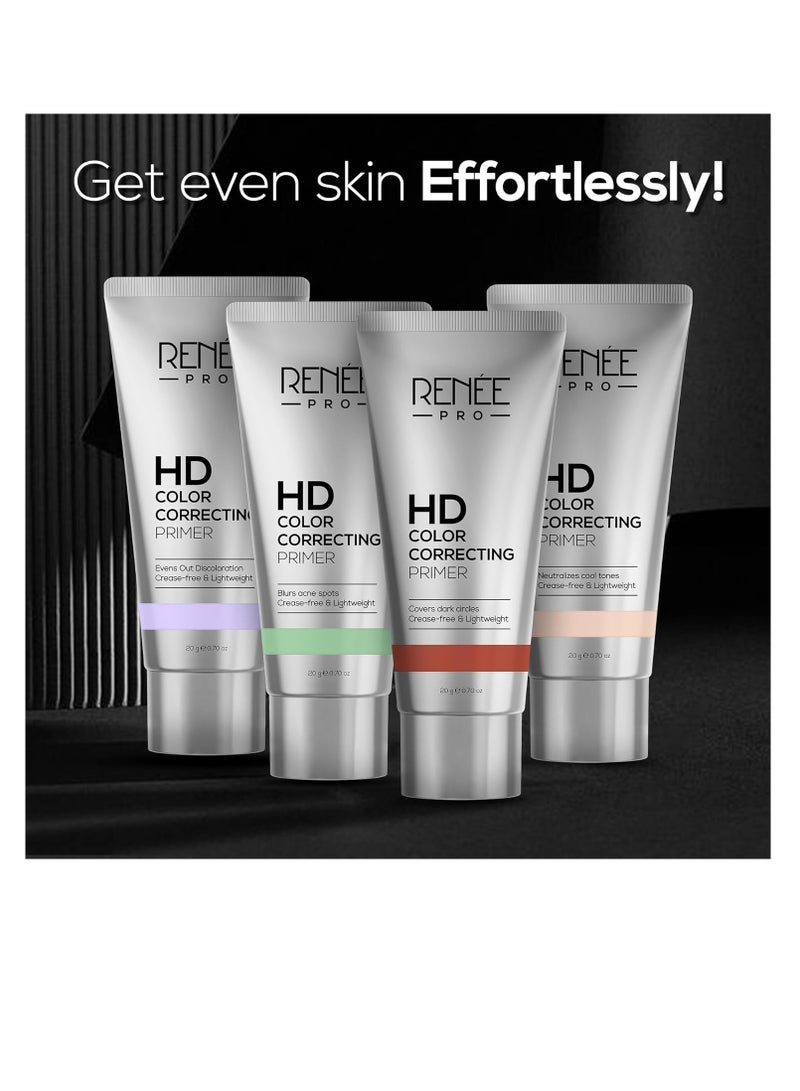 Renee RENEE PRO HD Color Correcting Primer Purple Helps Blur Pores, Spots and Fine Lines, Highly Blendable Long Lasting and Lightweight  Smoothand Even Skin Tone Enriched with Vitamin E  Lotus Extract  - Image 5