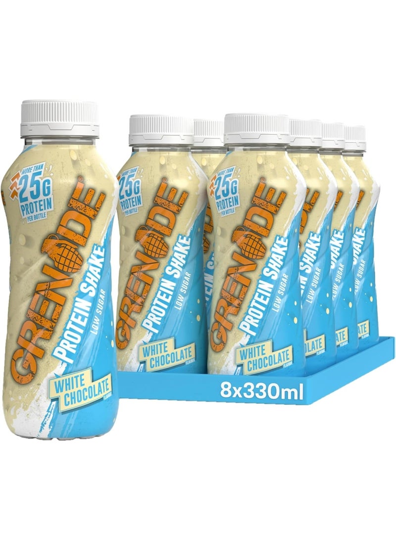 Grenade Protein Shake White Chocolate 8×330ml - Image 1