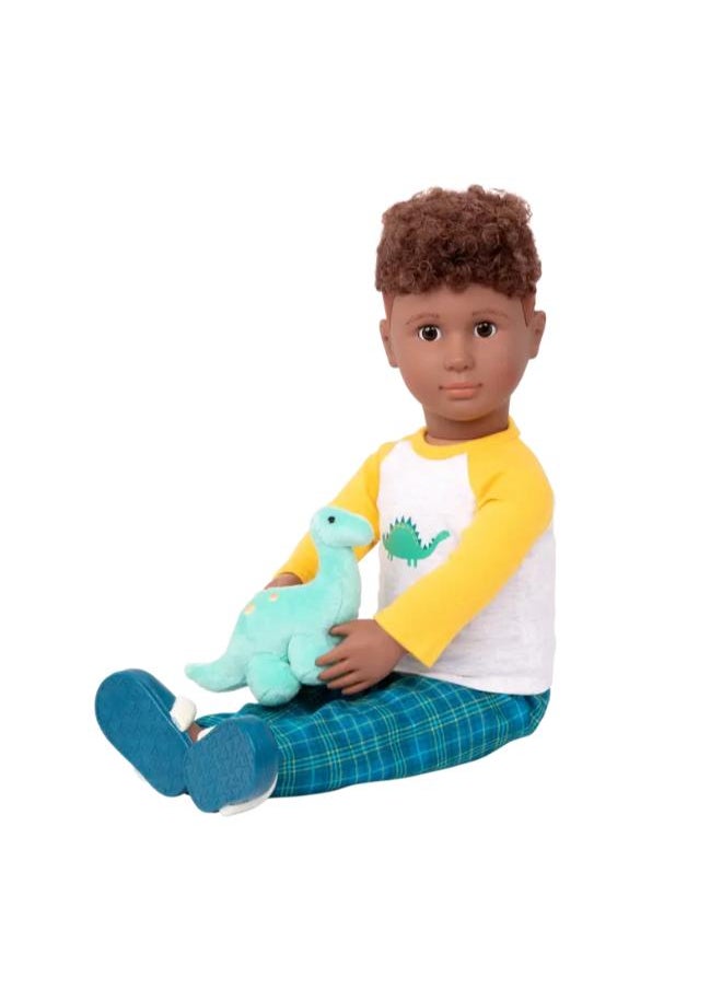 B. Toys Dino-Snores 18-inch Boy Doll Dinosaur Pajama Outfit  - Image 3