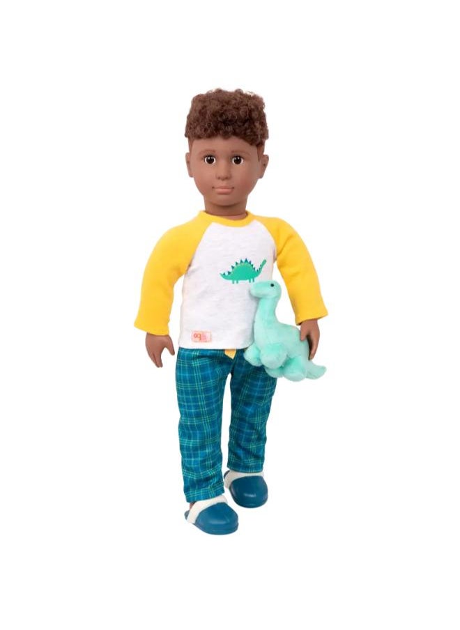 B. Toys Dino-Snores 18-inch Boy Doll Dinosaur Pajama Outfit  - Image 2