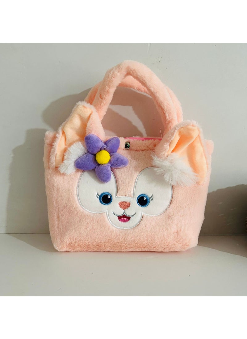 AUTOYSUR Cute Girl Plush Bag Handbags,Kawaii Cute Mini Plush Animal Bag, Girl's Birthday Gift for Bookbag School Supplies  - Image 1