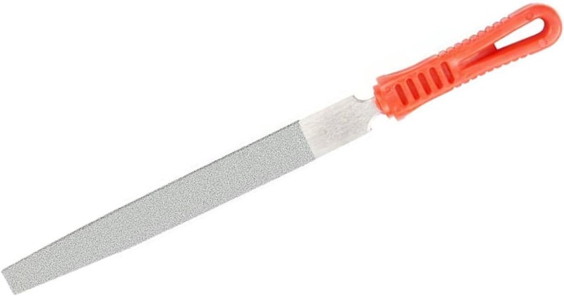 Utoolmart Diamond File 6 Inch Flat File Diamond Coated Plastic Handle Hand Tool for Grinding Polishing 1Pcs - Image 1