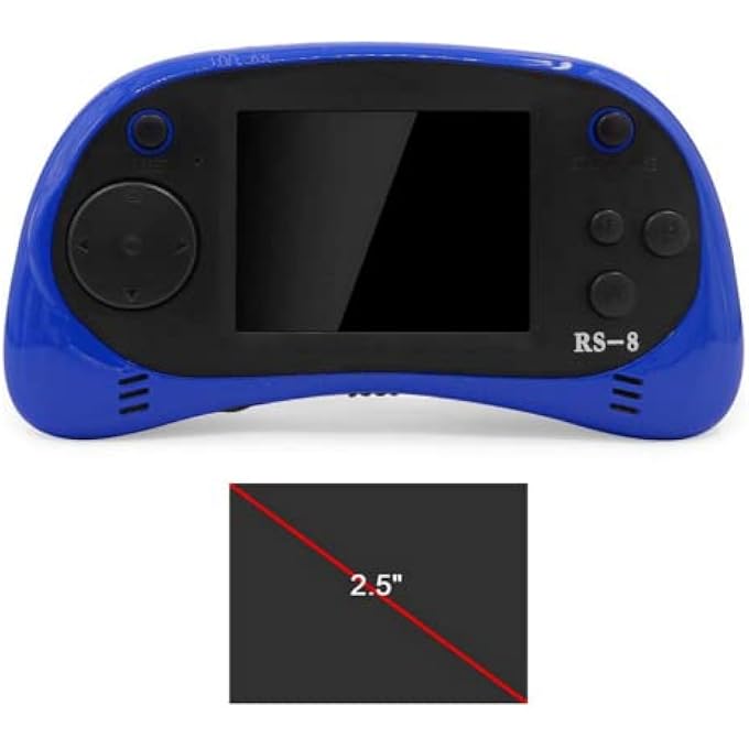 8 BIT 2.5 INCH RS-8 MINI FAMILY VIDEO GAME CONSOLE PORTABLE HANDHELD GAME PLAYERS BUILT-IN 260 CLASSIC GAMES AV TV OUTPUT TETRIS - Image 5