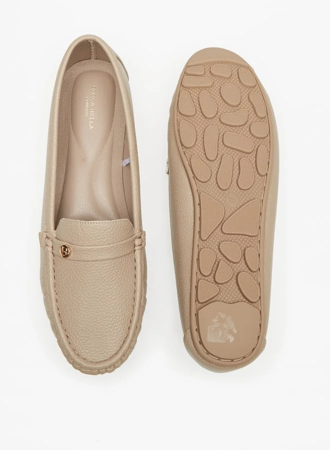 فلورا بيلا من شو إكسبرس Women's Textured Slip-On Moccasins