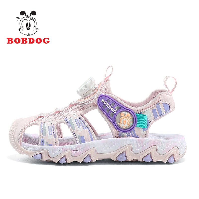 Babu Bean Children'S Shoes Boys Sandals Summer Style Baotou Non-Slip Soft Sole Middle And Big Children'S Boys Children'S Shoes - Image 1