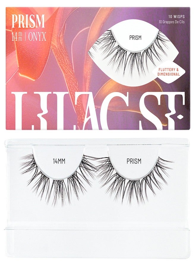 Lilac St. Lilac St - Prism Glamorous Faux Eyelash Clusters (14mm) - Dynamic, Fluttery Volume - DIY Lash Extension Wisps - Lightweight, Lifelike - Lasts 10 Days - Women Founded, Cruelty Free, Vegan - 10 Lashes - Image 1