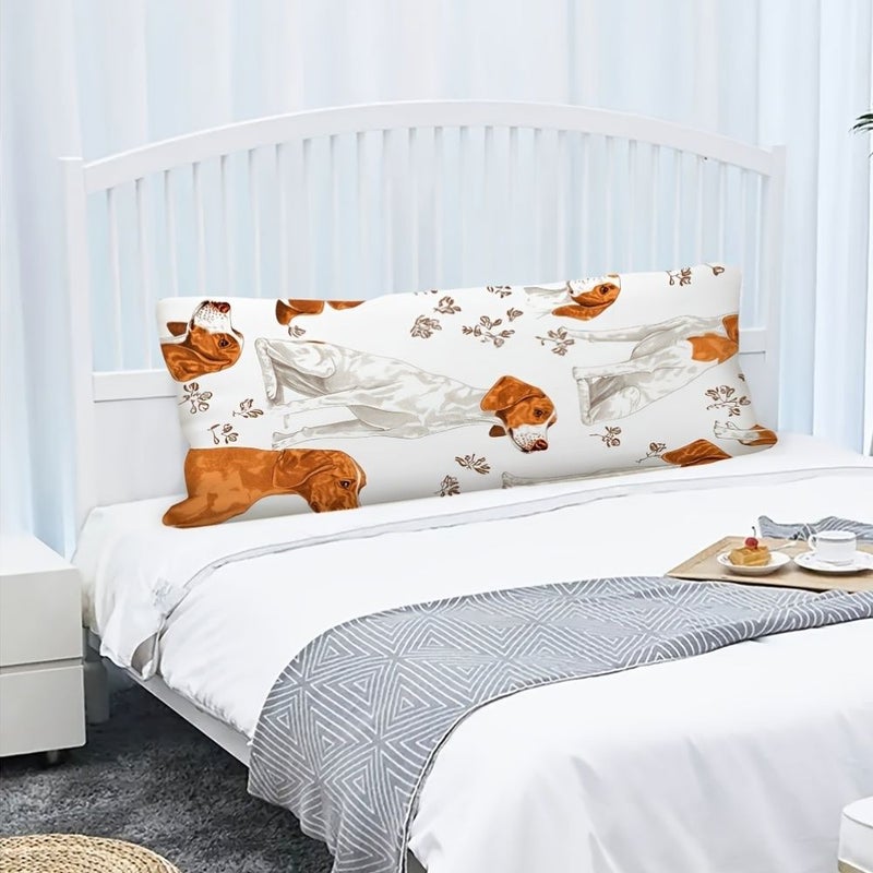 British Bulldog Print Pillow Cover 20x54 Inches Hypoallergenic Polyester Zipper Closure - Image 5