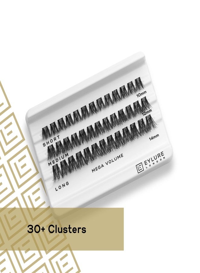 Eylure Luxe Faux Mink Mega Volume Eyelash Clusters - Image 2