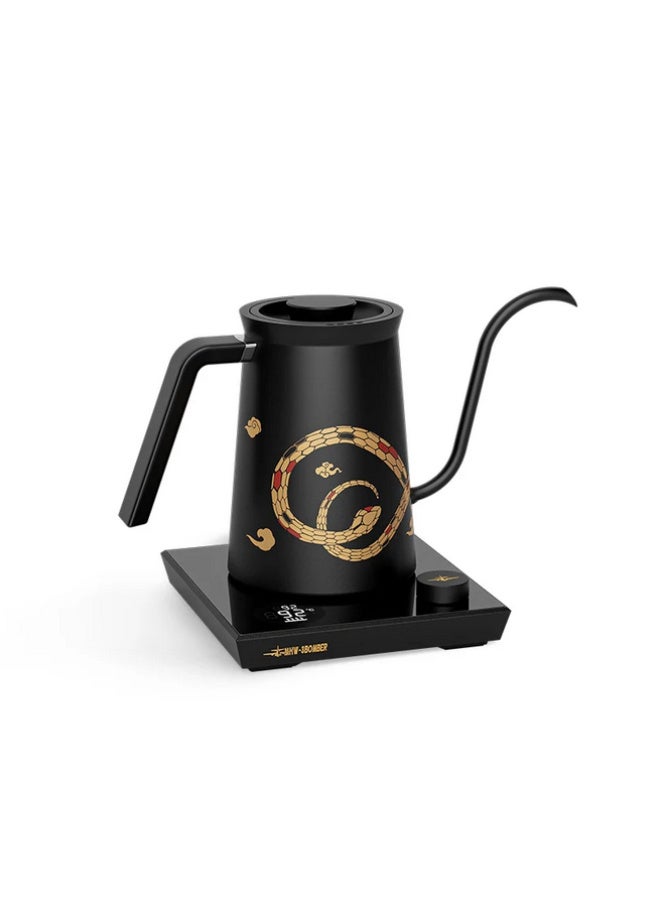 ام اتش دابيلو - ثري بومبار غلاية كهربائية MHW-3BOMBER، غلاية كهربائية احترافية ذات عنق إوزة مع شاشة LED للتحكم الدقيق في درجة الحرارة، وعاء تسخين سريع بقوة 1200 وات لصب القهوة والشاي، 600 مل - Image 1