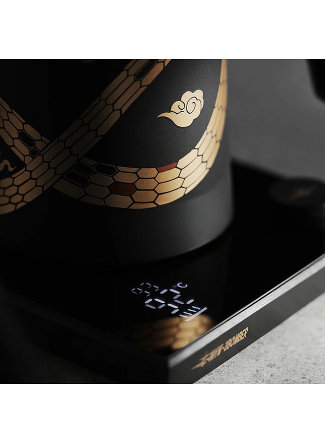 ام اتش دابيلو - ثري بومبار غلاية كهربائية MHW-3BOMBER، غلاية كهربائية احترافية ذات عنق إوزة مع شاشة LED للتحكم الدقيق في درجة الحرارة، وعاء تسخين سريع بقوة 1200 وات لصب القهوة والشاي، 600 مل - Image 4