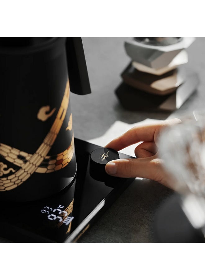 ام اتش دابيلو - ثري بومبار غلاية كهربائية MHW-3BOMBER، غلاية كهربائية احترافية ذات عنق إوزة مع شاشة LED للتحكم الدقيق في درجة الحرارة، وعاء تسخين سريع بقوة 1200 وات لصب القهوة والشاي، 600 مل - Image 5