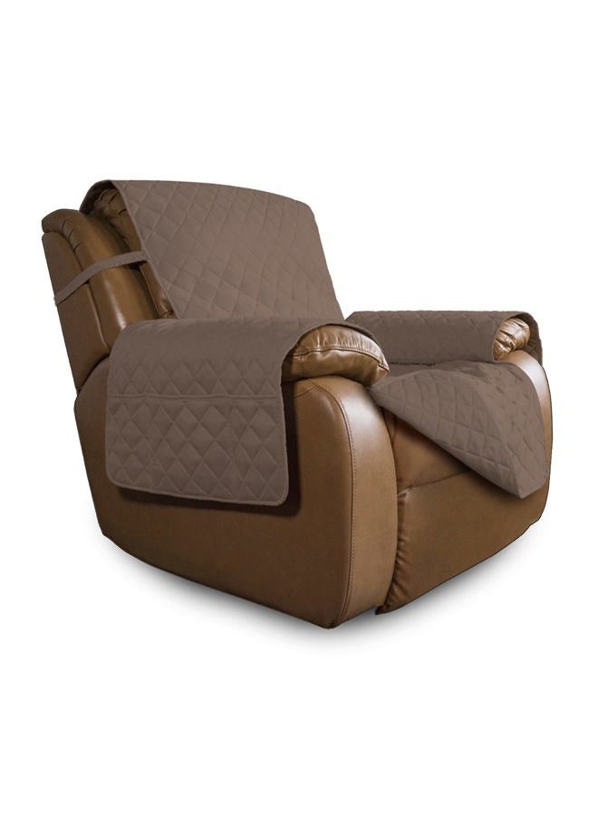 Easy-Going Oversized Recliner Chair Slipcover Reversible Sofa Cover Water Resistant Couch Cover Furniture Protector with Elastic Straps for Pets Dog (Oversized Recliner, Brown/Brown) - Image 1