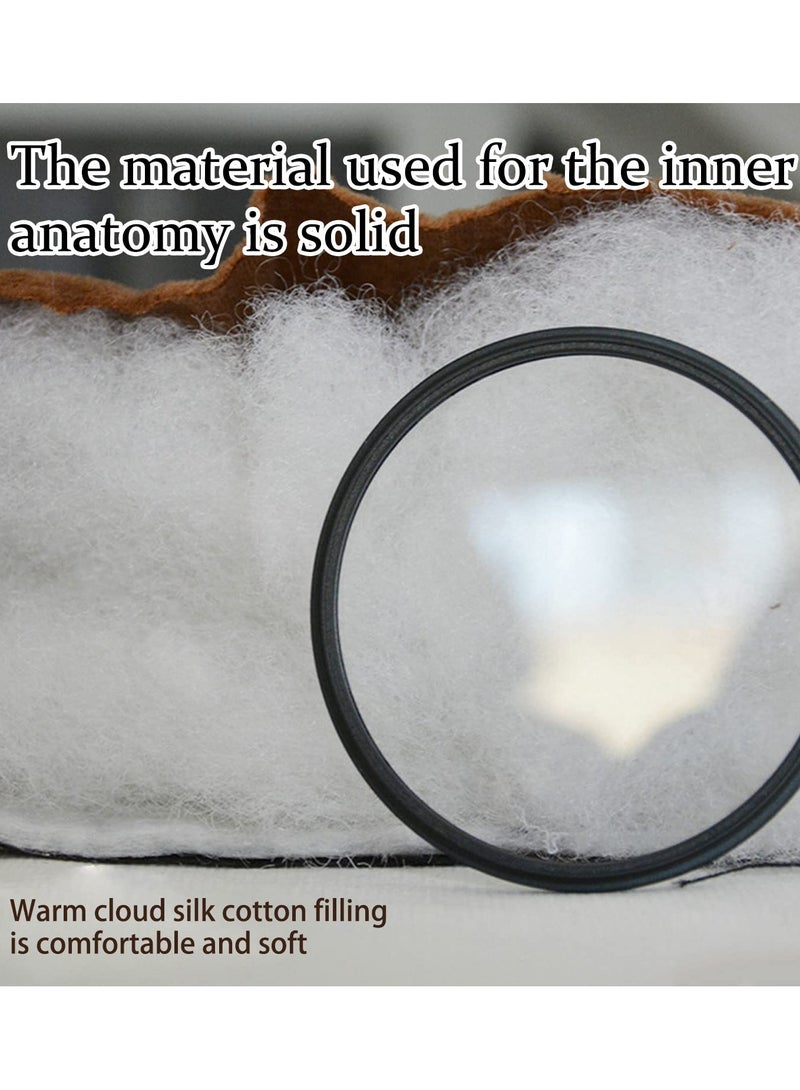 Excefore Cushioned Car Seat Cover, Warm Short Plush Seat Cushion for Front Rear Pad, Soft Fuzzy Seat Protector for Winter, Auto Interior Women Men Accessories for Vehicles, SUV, Truck(Beige) - Image 2