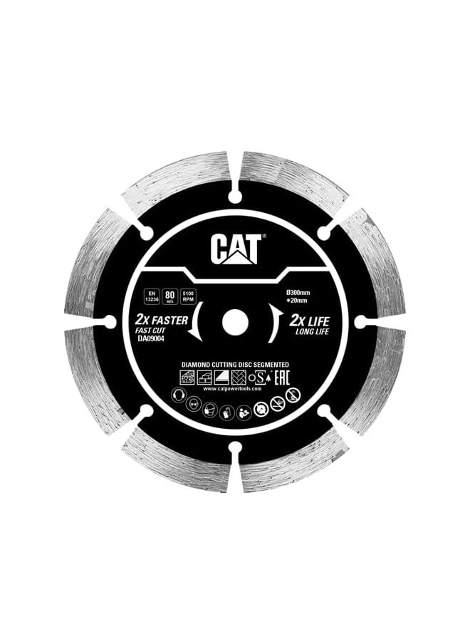 CATERPILLAR Da09004 Diamond Cutting Blade Segmented 300Mm 12" 