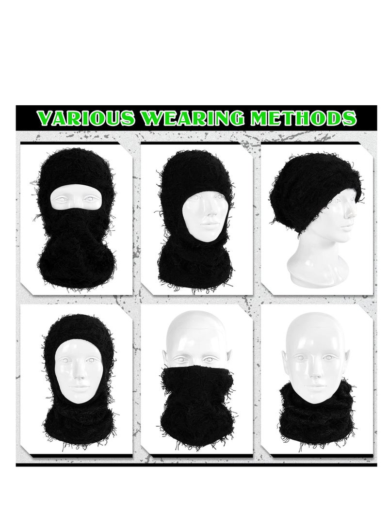 Excefore Balaclava Ski Mask, Full Face Mask, Windproof Face Cover Sun UV Protection, Thermal Windproof Winter Scarf, Men Women Outdoor Sport Cycling Cap 3PCS - Image 4