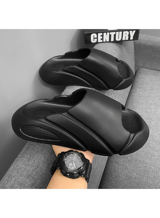 Eva Lightweight Height-raising Thick Slippers Men's Summer Fashionable Outwear Beach Sandals Trendy All-match Sandals