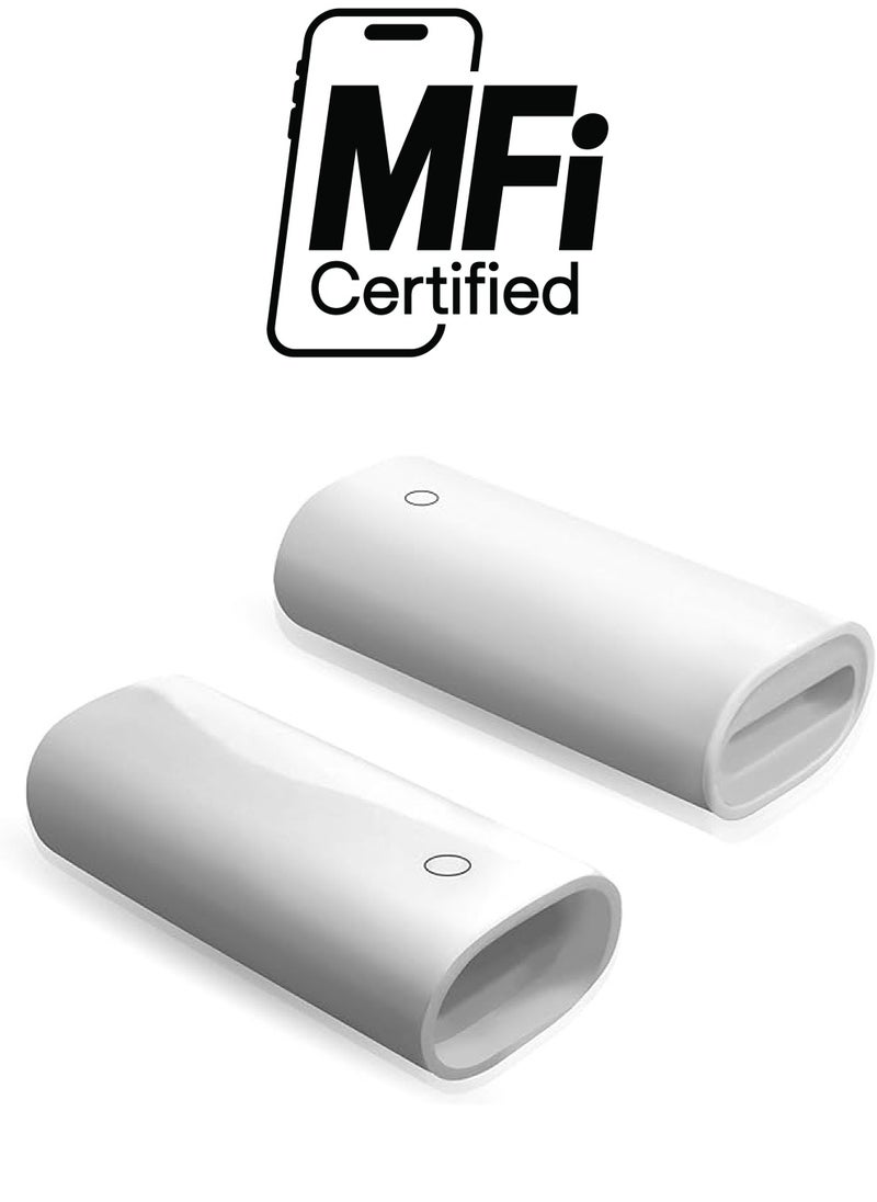 TechMatte Charging Adapter Cable for Apple Pencil and iPad Pro (2 Pack,White)  - Image 1