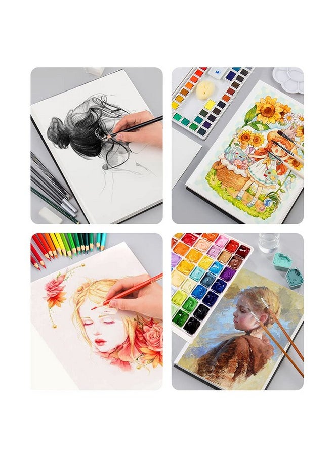 Tavolozza Fine Arts Tavolozza A3 (16.54X11.69) Heavyweight Hardcover Sketch Book 96 Pages (102 Lb/170Gsm) Durable Acid Free Drawing Paper For Painting & Drawing Dry Media  - Image 4