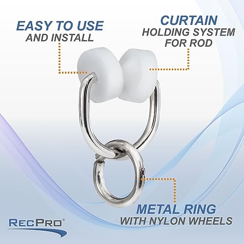 RecPro RV Nylon Wheel Carrier Ring for I Beam Track Curtain Rod (14) - Image 4