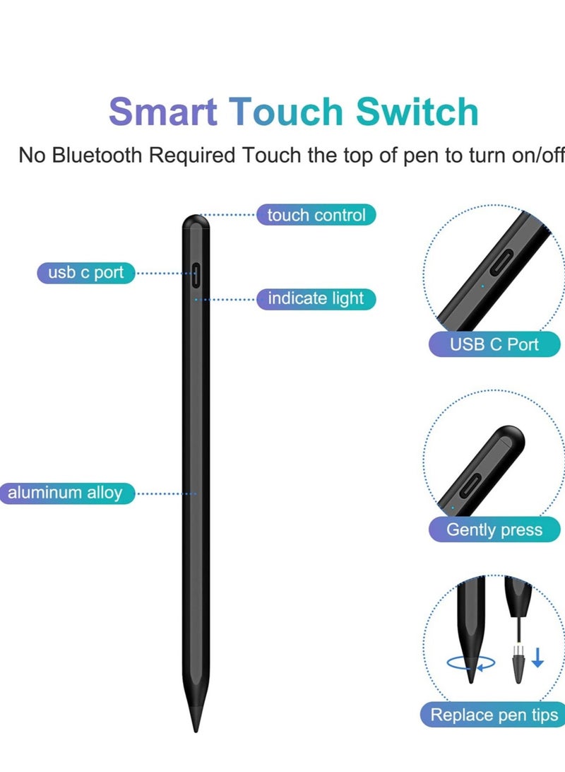 ELTRAZONE Stylus Pens for Touch Screens,2022 Stylus Pen for ipad, iOS and Android with Dual Touch Screen Rechargeable Stylus Pencil for Apple iPad/iPhone/iPad Pro/iPad Mini/Android/Samsung Tablet for Pr - Image 4