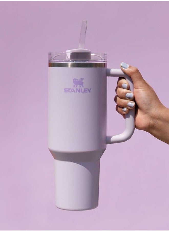 Stanley - Stanley Quencher H2.0 FlowState Stainless Steel Vacuum Insulated Tumbler with Lid and Straw for Water, Iced Tea or Coffee, Smoothie and More - Orchid, 40 oz Water Bottle - Image 1