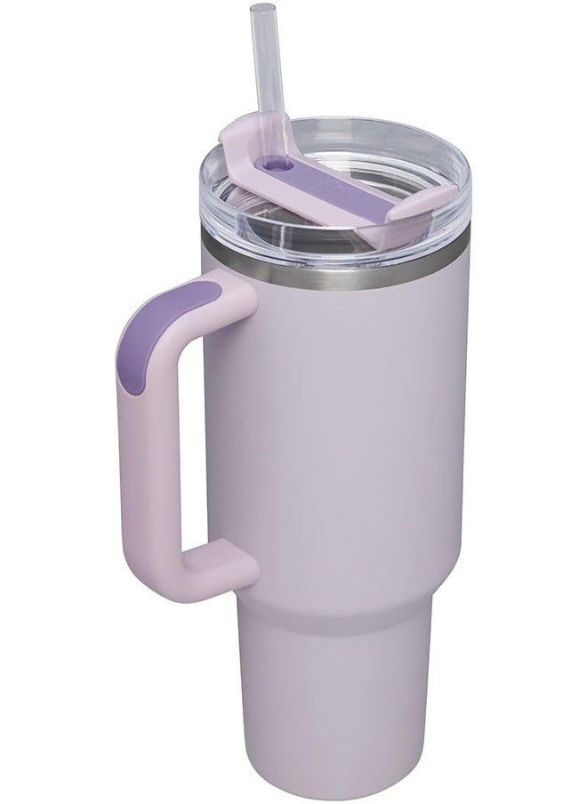Stanley - Stanley Quencher H2.0 FlowState Stainless Steel Vacuum Insulated Tumbler with Lid and Straw for Water, Iced Tea or Coffee, Smoothie and More - Orchid, 40 oz Water Bottle - Image 1