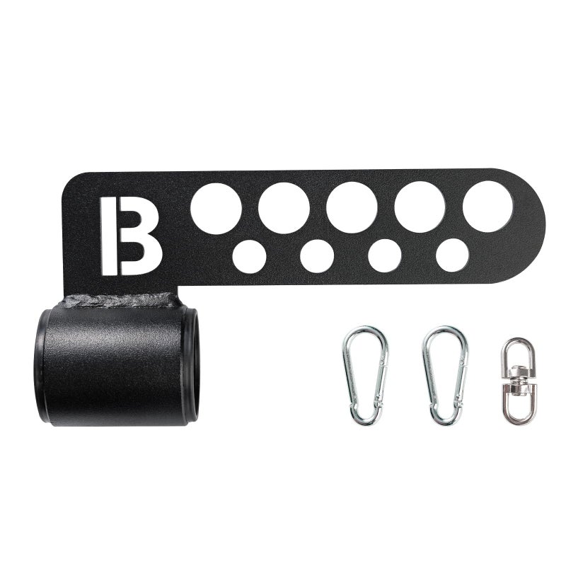 BROTTEBEAR Belt Squat Collar Landmine Attachment Fit 2" Barbell Hole Home Gym Equipment with Two Barbell Protective Plugs,Black - Image 1