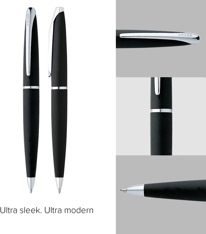 Cross ATX Ballpoint Pen in Basalt Black with Chrome Accents - Image 4