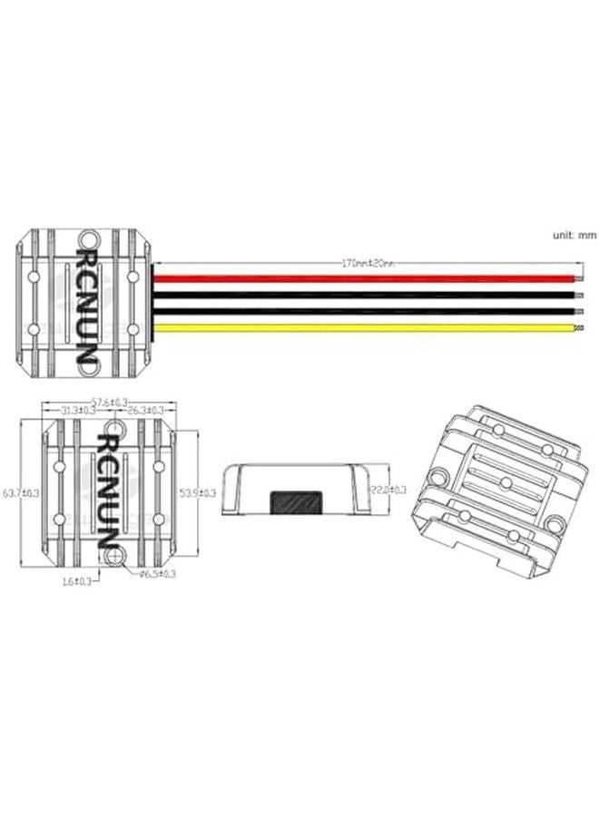 24V to 12V 15A DC Buck Converter Regulator Module 24V 12V 5A 10A 20A - Image 4