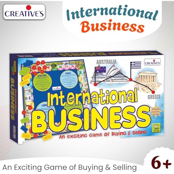 Creative's International Business Board Game  Business Tycoon Game for Kids  Adults Learning  Educational Game  Best Gift for Unisex Kids  Ages 6  Up - Image 4