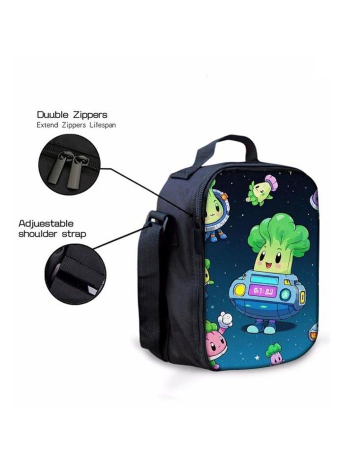 Cartoon three-piece schoolbag with front pocket - 406  - Image 3