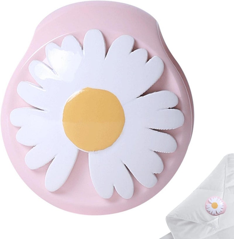 Needle Free Quilt Holder - Daisy Flower Needle Free Duvet Clips - Duvet Clips for Comforter Inside Duvet Insert Holder, Duvet Button Fasteners Keeps Comforter from Shifting - Image 1