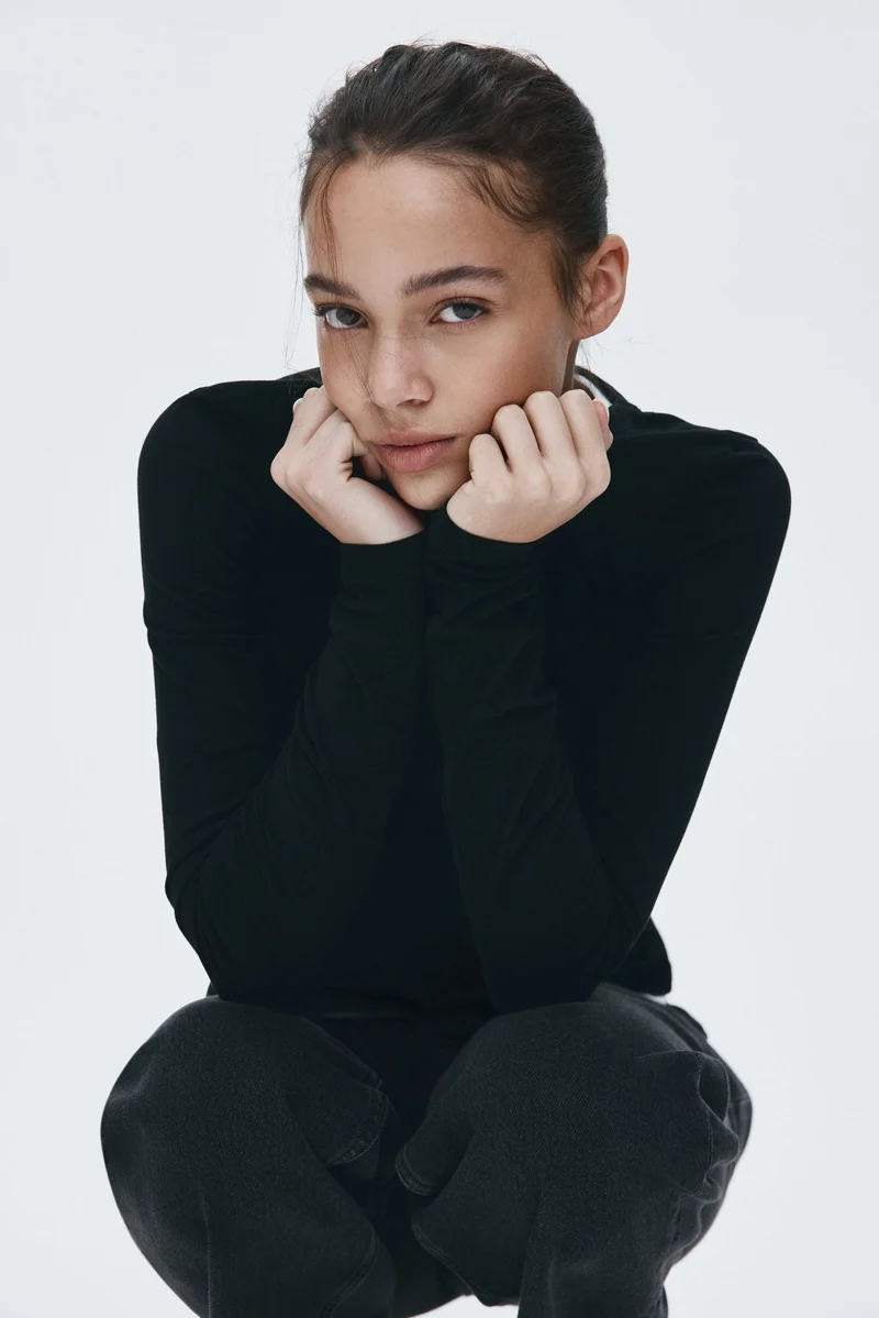 H&M Fitted cotton top