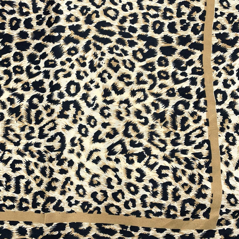 YOUR SMILE Silk Like Leopard Print Scarf Women's Fashion Pattern Large Square Satin Headscarf Head Dress - Image 5