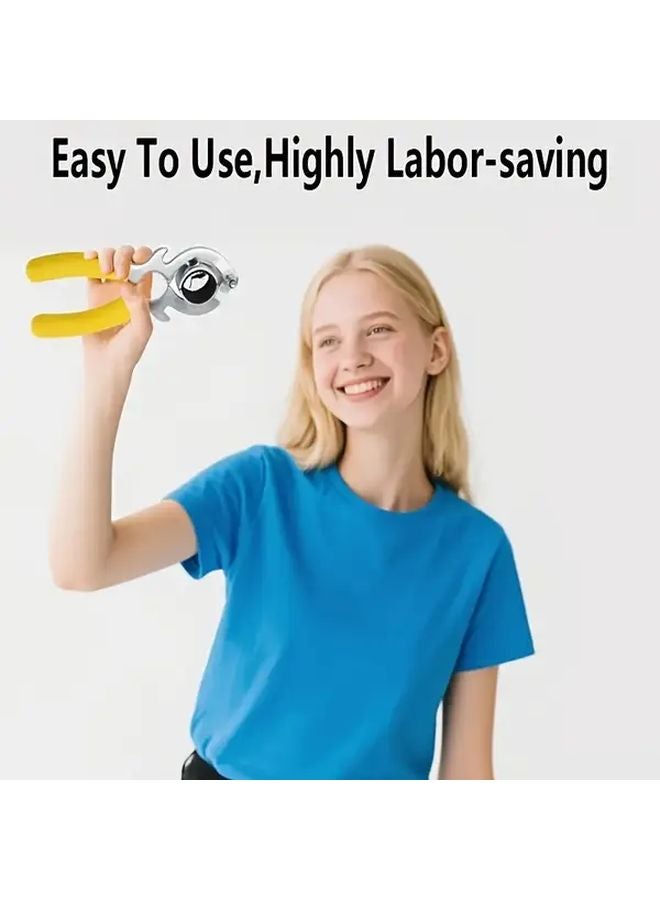 مفتح صنبور متعدد الاستخدامات ثقيل بمقبض مطاطي أصفر ومعدن متين - Image 2